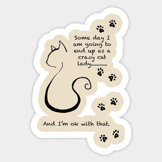 Cat Lady Sticker by emilyisnotamused 